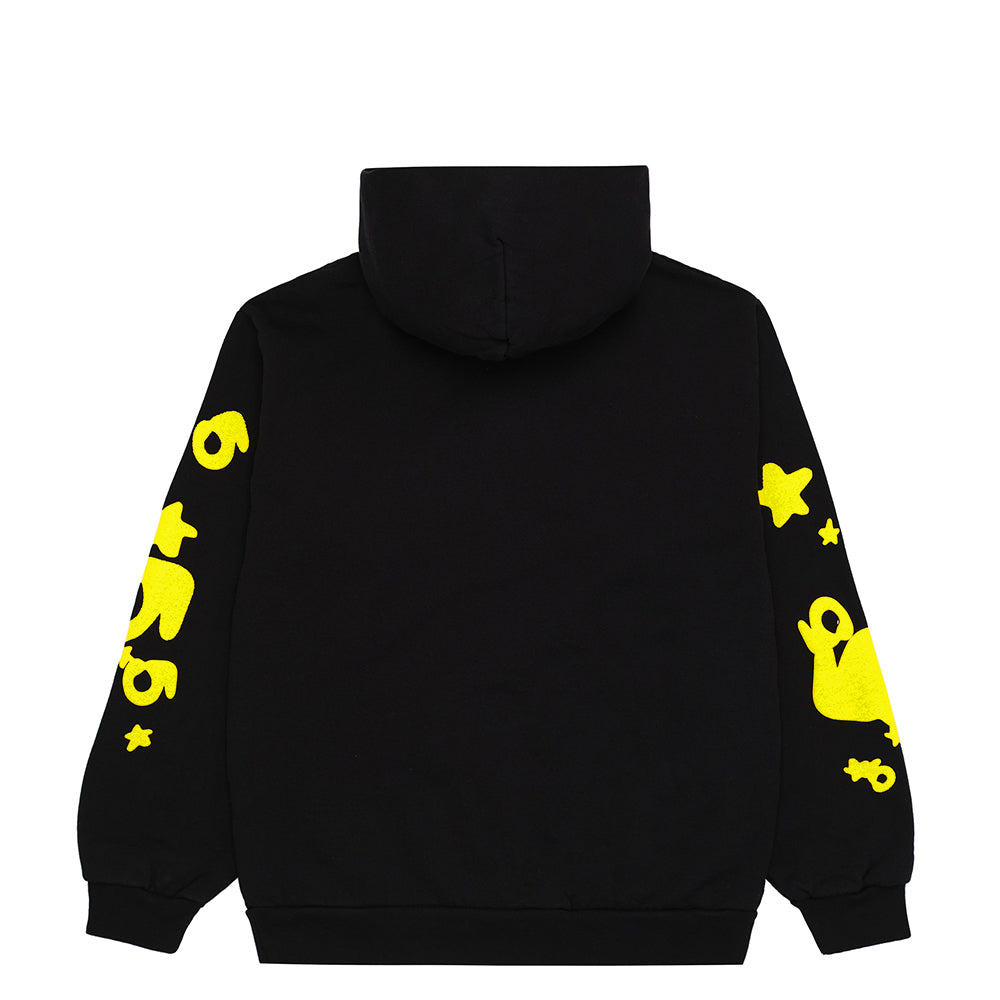 Star Print Hoodie | Black Print Hoodie | Sp5der