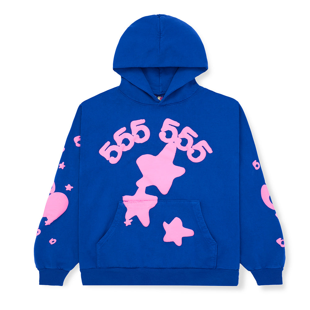 Unisex Blue Hoodie | Fleece Hoodie | Sp5der