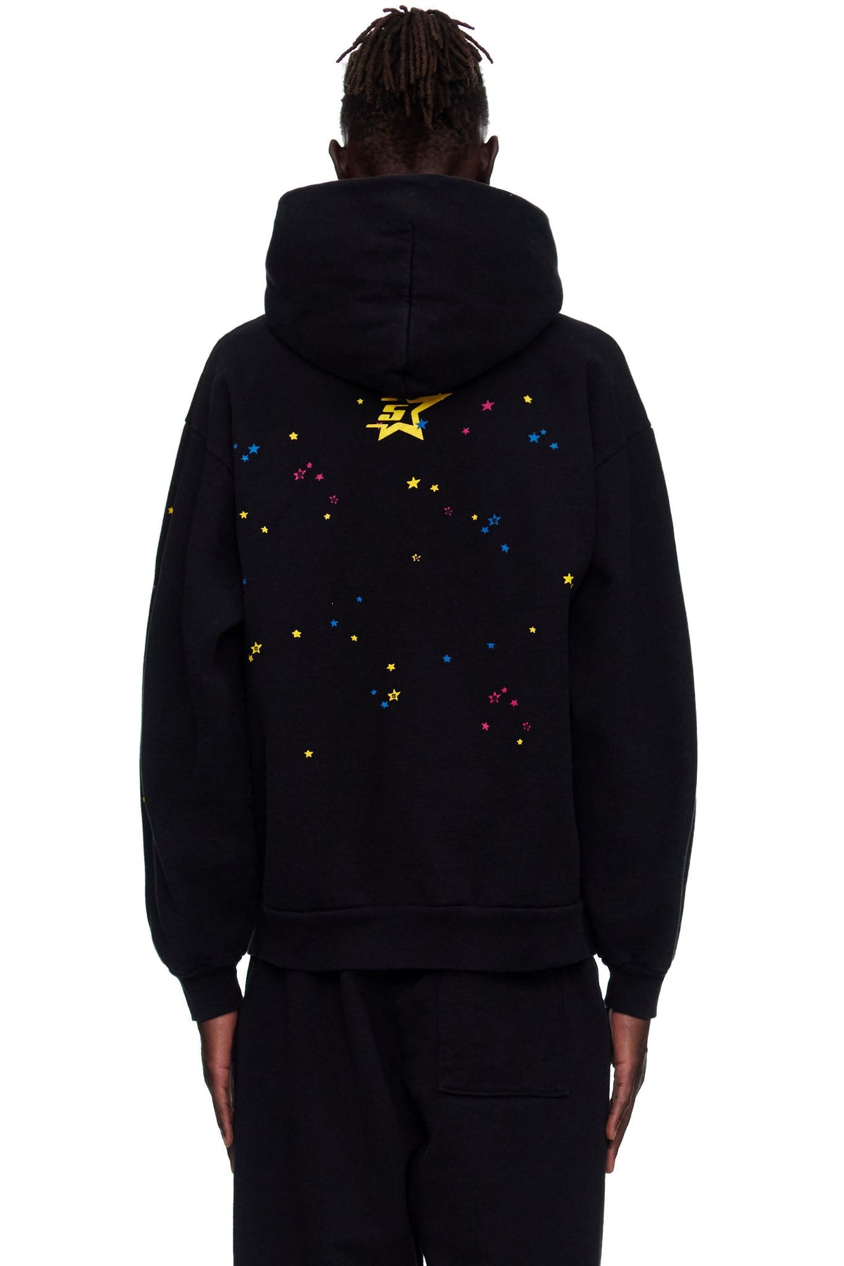 Black Graphic Hoodie | Puff Print Hoodie | Sp5der