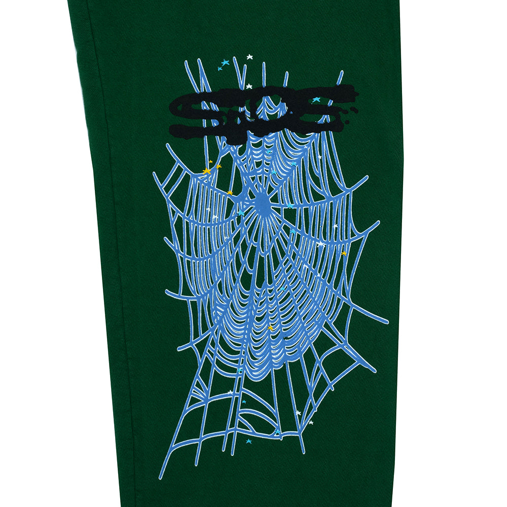 Green Print Sweatpant | Classic Sweatpant | Sp5der