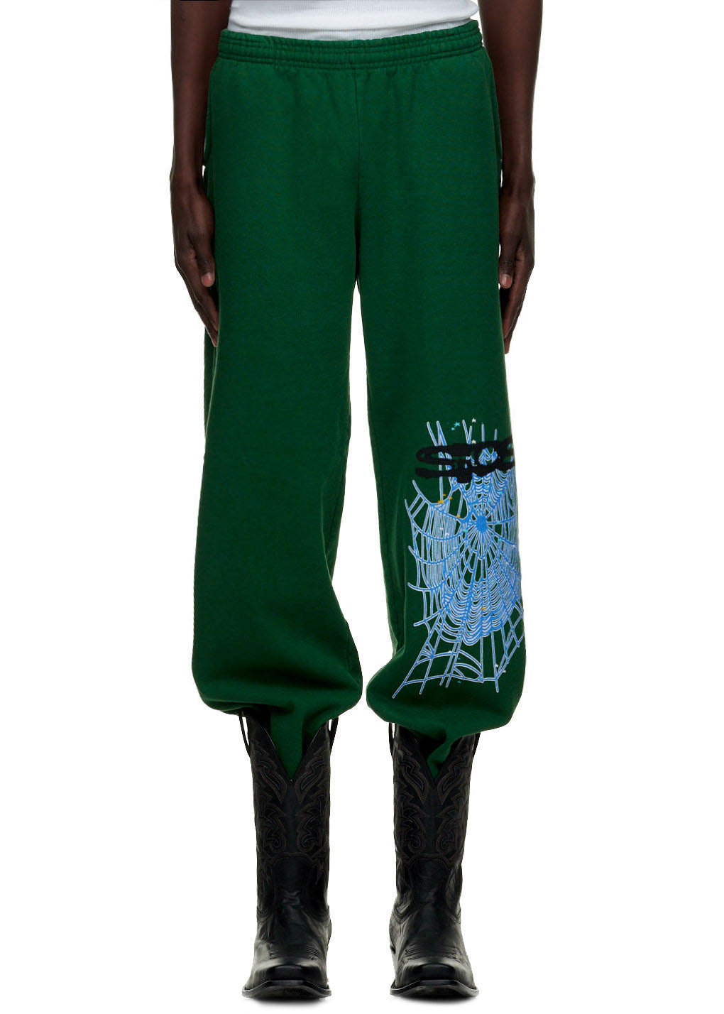 Green Print Sweatpant | Classic Sweatpant | Sp5der