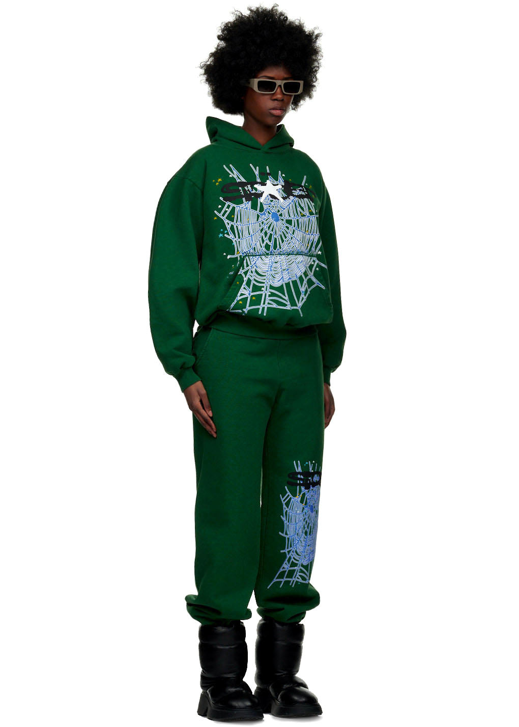 Green Print Sweatpant | Classic Sweatpant | Sp5der
