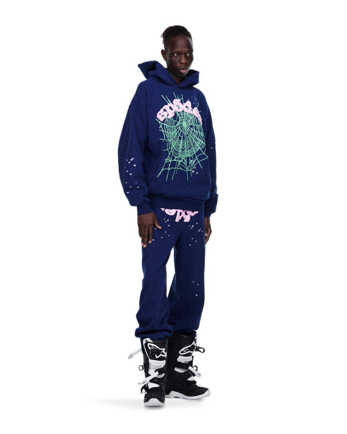 Fashionable Hoodie | Navy Blue Hoodie | Sp5der