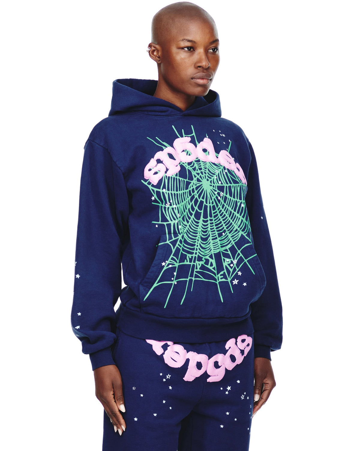 Fashionable Hoodie | Navy Blue Hoodie | Sp5der