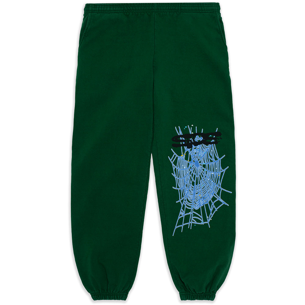 Green Print Sweatpant | Classic Sweatpant | Sp5der