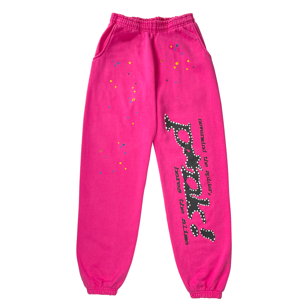 Pink Comfy Sweatpants | Pink Fleece Sweatpants | Sp5der